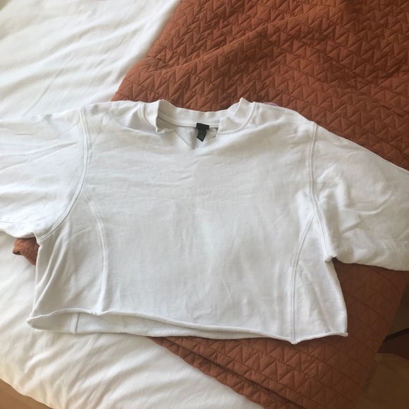 Wild Fable Notched Crop Pullover Sweatshirt - Picture 6 of 7